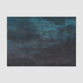 Marineblauw & Blauwgroen moderne Waterverf bruilof Tissuepapier