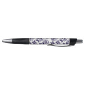 Marineblauw Bloemen Pen (Bodem)