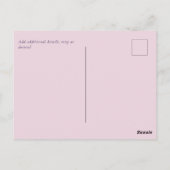 Marineblauw Blush Roze Gouden Trouwbudget Briefkaart (Achterkant)