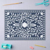 Marineblauw Bot Inleg Decoupage Papier (Craft)