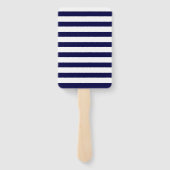 Marineblauw Bruiloft Orde van Gebeurtenissen Tijdl Handwaaier (Achterkant)