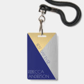 Marineblauw Bruiloft VIP Creatieve Escort Place Ca Badge (Voorkant met koord)