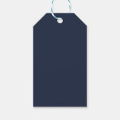 Marineblauw Cadeaulabel (Voorkant)