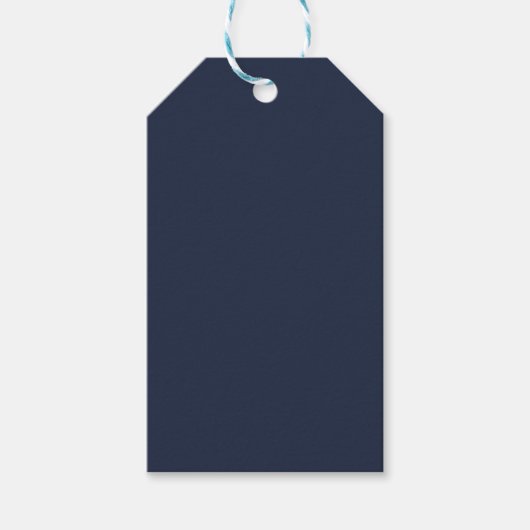 Marineblauw Cadeaulabel (Voorkant)