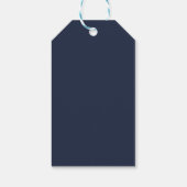 Marineblauw Cadeaulabel (Achterkant)