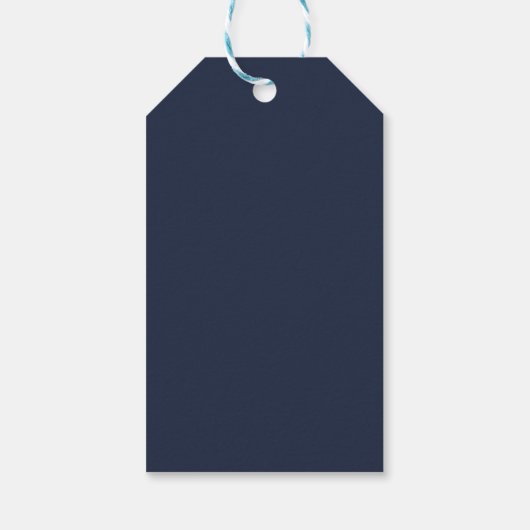Marineblauw Cadeaulabel (Achterkant)