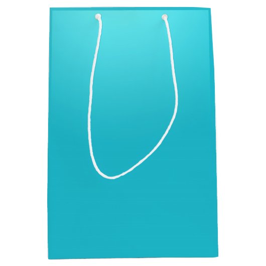 Marineblauw Custom Gift Bag Medium Cadeauzakje (Voorkant)
