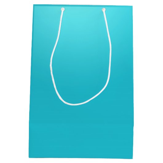 Marineblauw Custom Gift Bag Medium Cadeauzakje (Achterkant)