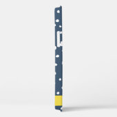 Marineblauw Dalmatische Stippen, Vlekken, Gevlekt, Case-Mate iPhone Case (Achterkant / Rechts)