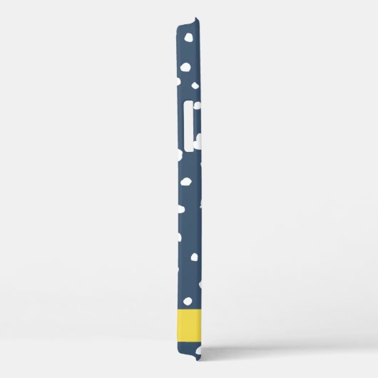 Marineblauw Dalmatische Stippen, Vlekken, Gevlekt, Case-Mate iPhone Case (Achterkant / Rechts)