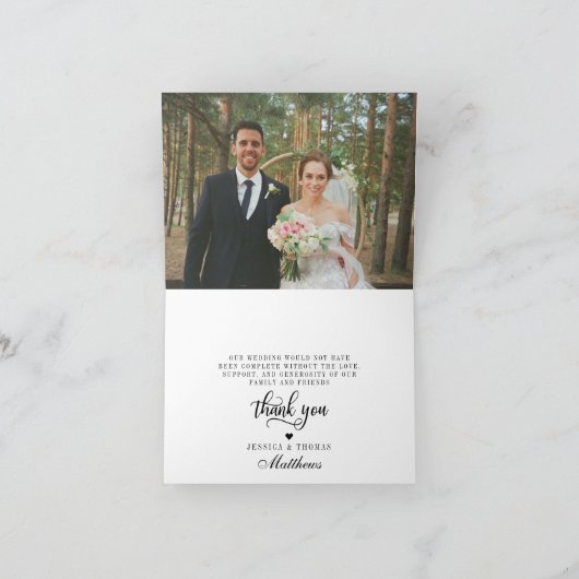 Marineblauw & dankt het Zilveren van Confettien Bedankkaart (Binnen)