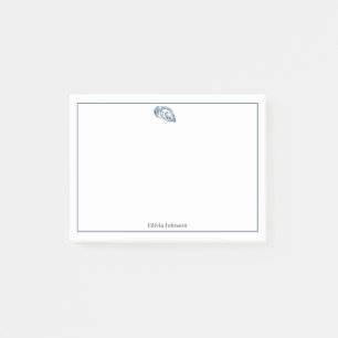 Marineblauw dierenillustratie zee leven minimaal post-it® notes
