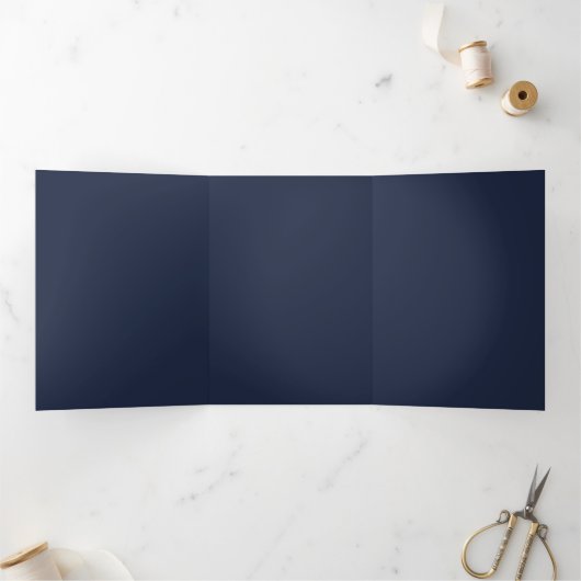 Marineblauw Drieluik Programma (Binnen)