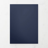 Marineblauw Drieluik Programma (Cover)