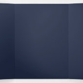 Marineblauw Drieluik Programma (Binnenkant midden)