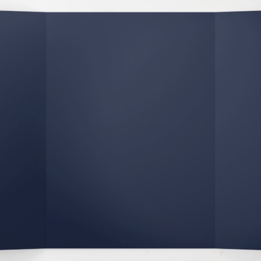Marineblauw Drieluik Programma (Binnenkant midden)