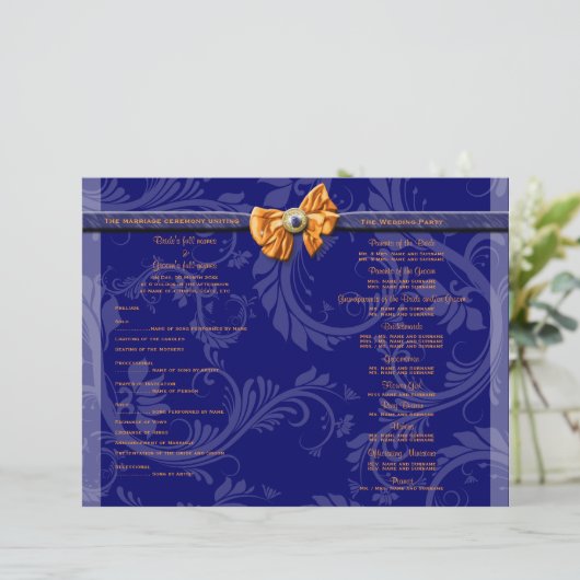 Marineblauw dwerglintje bruiloft (Staand voorkant)