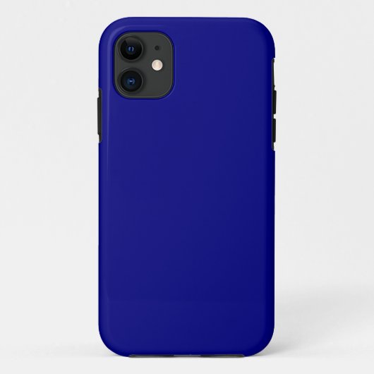 Marineblauw effen kleur | Klassiek | Elegant Case-Mate iPhone Case (Achterkant)