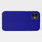 Marineblauw effen kleur | Klassiek | Elegant Case-Mate iPhone Case (Achterkant (horizontaal))