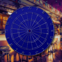 Marineblauw effen kleur | Klassiek | Elegant Dartbord