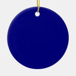 Marineblauw effen kleur | Klassiek | Elegant Keramisch Ornament