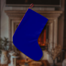 Marineblauw effen kleur | Klassiek | Elegant Kleine Kerstsok