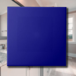 Marineblauw effen kleur | Klassiek | Elegant Tegeltje