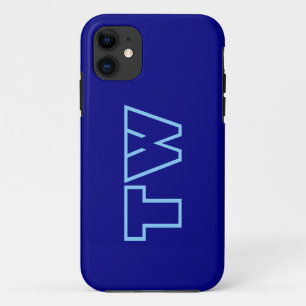 Marineblauw effen kleur minimalistische elegante n Case-Mate iPhone case