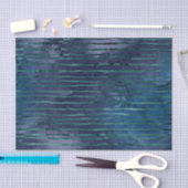 Marineblauw en Blauwgroen gestreept patroon Tissuepapier (Craft)