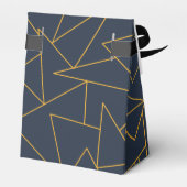 Marineblauw en goud bedankdoosjes (Achterkant)