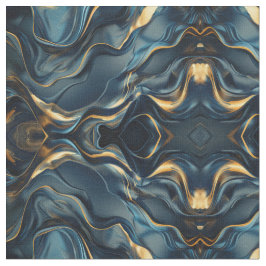Marineblauw en goud modern boho naadloos patroon stof