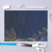 Marineblauw en Goud Tissuepapier (Craft)