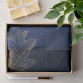 Marineblauw en Goud Tissuepapier (Geschenk)