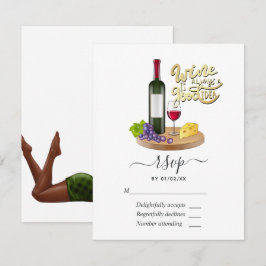 Marineblauw en goud vintage pauw RSVP kaartje