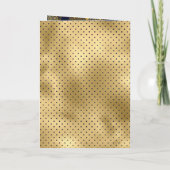 Marineblauw en gouden Aziatische motif-moslimbruil (Achterkant)