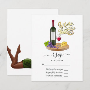 Marineblauw en gouden vintage pauw RSVP kaartje