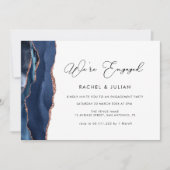 marineblauw en goudmakreel in roos kaart (Voorkant)