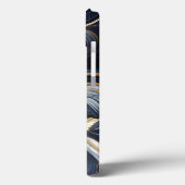 Marineblauw en goudmarmer Schilderen Abstract Case-Mate iPhone Case (Achterkant / Links)