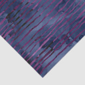 Marineblauw en Paarse Gestreept Patroon Tissuepapier (Detail)