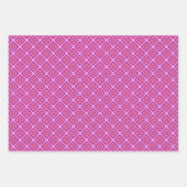 Marineblauw en roze geometrische elementen inpakpapier vel (Voorkant 2)