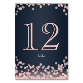 Marineblauw en Roze Sparkle Lights Kaart