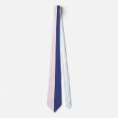 Marineblauw en roze verticale kleurblokken stropdas (Voorkant)