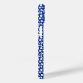 Marineblauw en wit bloemmotief Case-Mate iPhone case (Achterkant / Rechts)