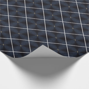 Marineblauw en wit luxe inpakpapier Set