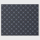 Marineblauw en wit luxe inpakpapier Set (Vlak)