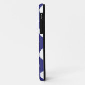 Marineblauw en wit stippenpatroon Case-Mate iPhone case (Achterkant/links)