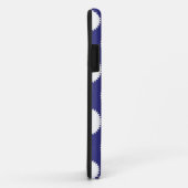 Marineblauw en wit stippenpatroon Case-Mate iPhone case (Achterkant/rechts)