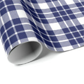 Marineblauw- en witspelpapier cadeaupapier (Rol Hoek)