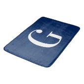 Marineblauw en Witte Grosse G Monogram Badmat (Gekanteld)