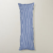 marineblauw en witte strepen lichaamskussen (Achterkant (Verticaal))